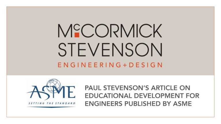 Graphic to accompany Paul Stevenson's article on educational development for engineers published by ASME.
