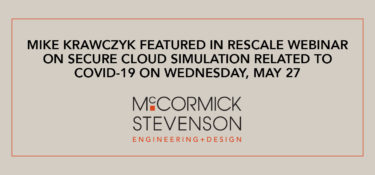 Mike Krawczyk Featured on Rescale Webinar on Secure Cloud Simulation Related to COVID-19 Wednesday, May 27th