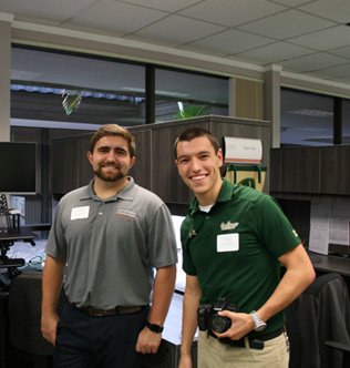 Ryan Voss and Parker Adams at McCormick Stevenson's 20th Anniversary Client Appreciation Open House