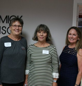 Melissa McCormick, Betsy Bennett and Trudy Daniels at McCormick Stevenson's 20th Anniversary Client Appreciation Open House
