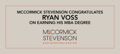 McCormick Stevenson Congratulates Ryan Voss on Earning MBA