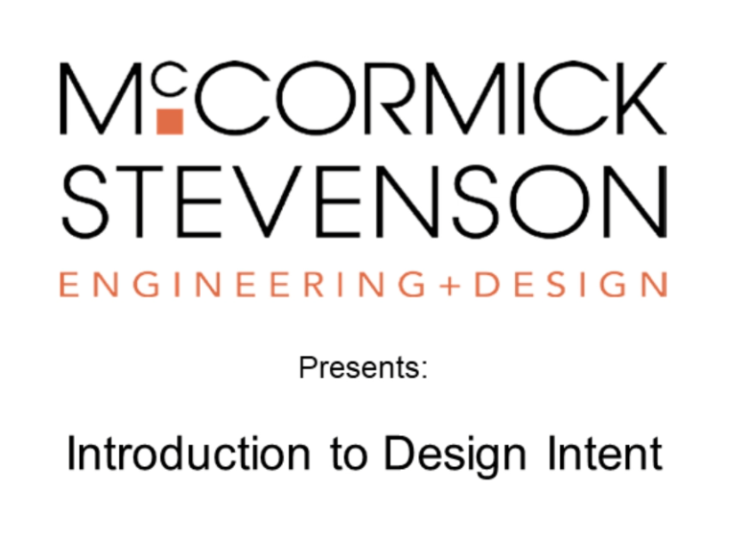 Introduction to Design Intent video