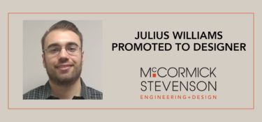 Julius Williams Promoted to Designer at McCormick Stevenson