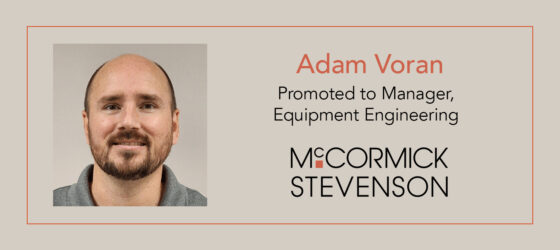 Adam Voran, Equipment Engineering Manager with McCormick Stevenson