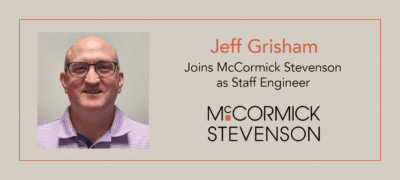 Jeff Grisham, Staff Engineer with McCormick Stevenson