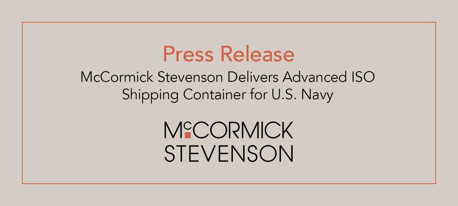 Advanced ISO Shipping Container for U.S. Navy