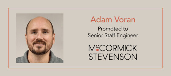 Adam Voran, Senior Staff Engineer with McCormick Stevenson