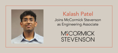 Kalash Patel Engineering Associate with McCormick Stevenson