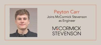 Peyton Carr, Engineer with McCormick Stevenson